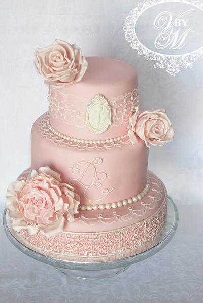 Pink Lace Cake - Cake by Art Cakes Prague