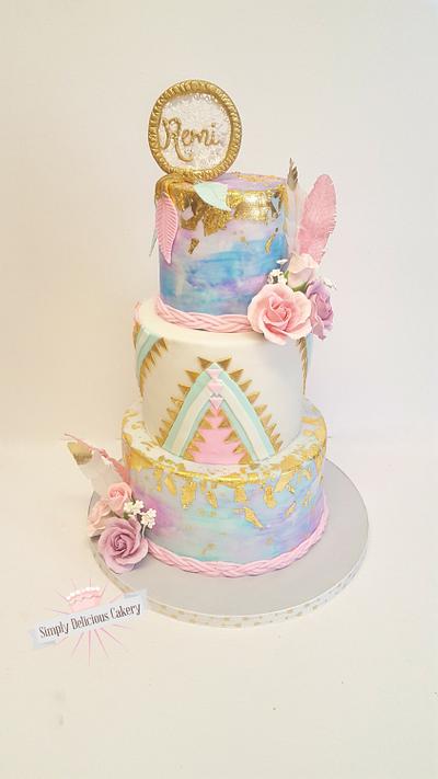 Boho inspired  - Cake by Simply Delicious Cakery