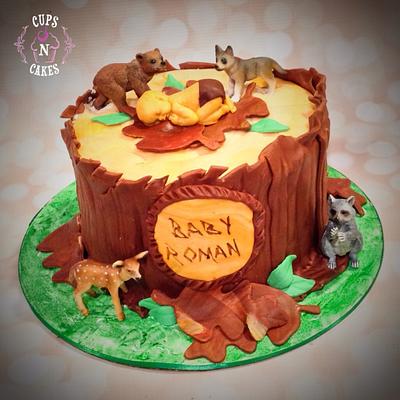 Woodland Baby  - Cake by Cups-N-Cakes 