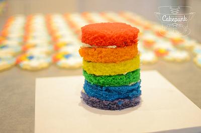 Naked Rainbow Cake - Cake by Heather McGrath