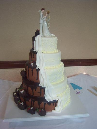 wedding/grooms cake ..all in one! yummy! - Cake by sweettooth