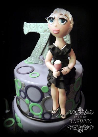 70 Years Young - Cake by Raewyn Read Cake Design