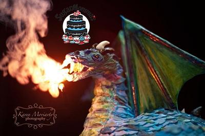 Fire-Breathing Dragon  - Cake by SugarMommas Custom Cakes