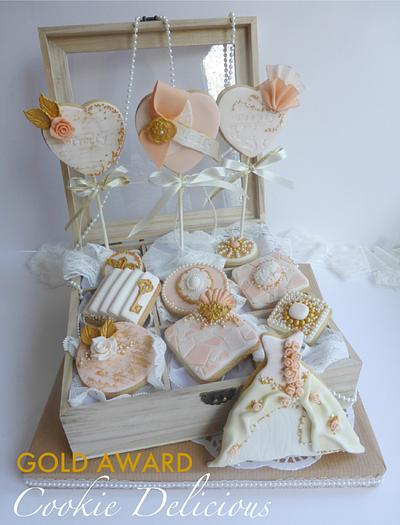 Gold Award Winning Wedding Cookies ~ Cake International London 14 - Cake by Cookie Delicious