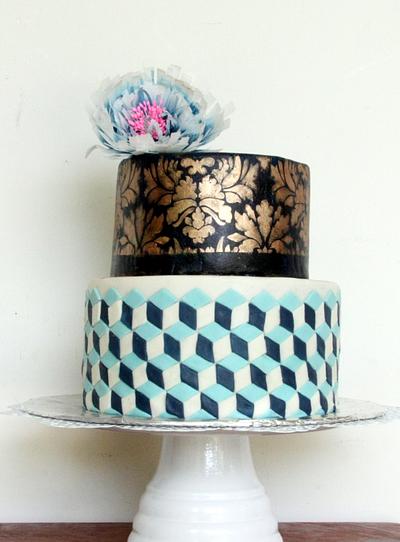 optical illusion cake - Cake by sivathmika
