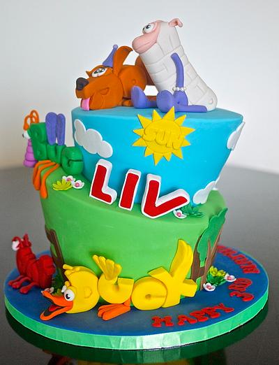 Word World Cake  - Cake by Partymatecakes 