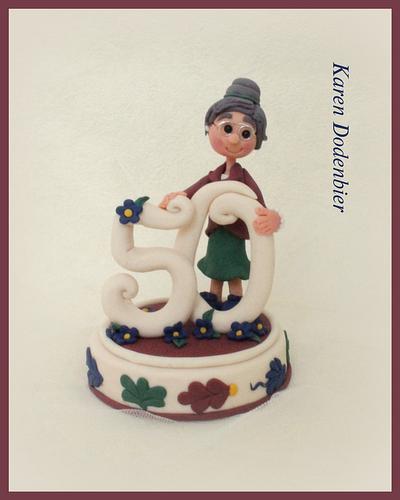 Topper for a 50 year old! - Cake by Karen Dodenbier