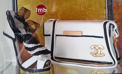 A handbag and a shoe of Channel - Cake by LA MANOBUENA