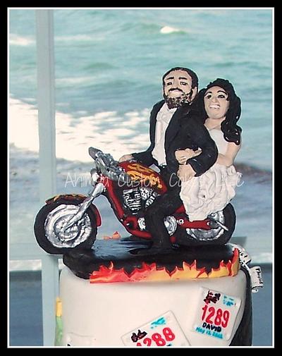 Motorcycle wedding - Cake by Ahimsa