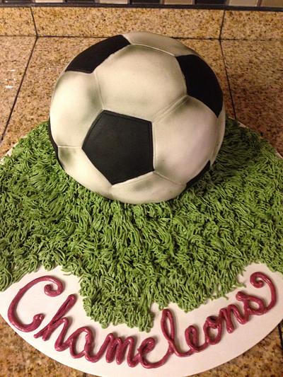 Soccer Ball cake - Cake by missjennyscakes