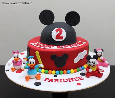 Mickey family tier cake - Cake by Sweet Mantra Homemade Customized Cakes Pune