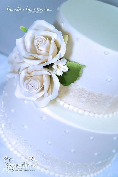 Simple Quick Wedding - Cake by Sucrette, Tailored Confections