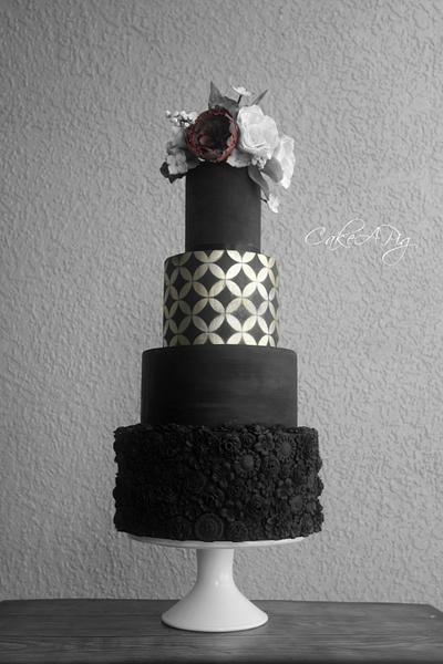 50 shades of grey-a monochrome story - Cake by CakeAPig