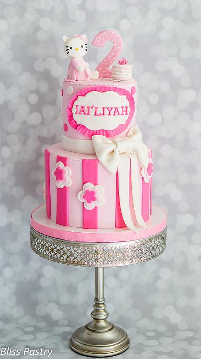 Pink and White Birthday Cake - Cake by Bliss Pastry