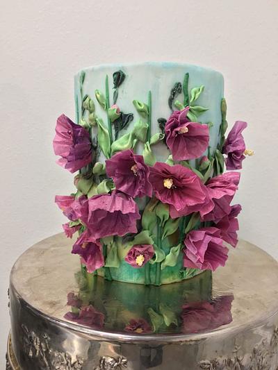 The1 Cake Collab Embroidery Inspired Wafer Paper Florals - Cake by Natalie Madison