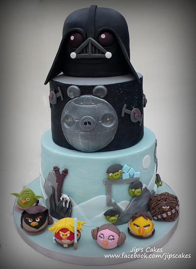 Angry Bird Star Wars Cake - Cake by Jip's Cakes