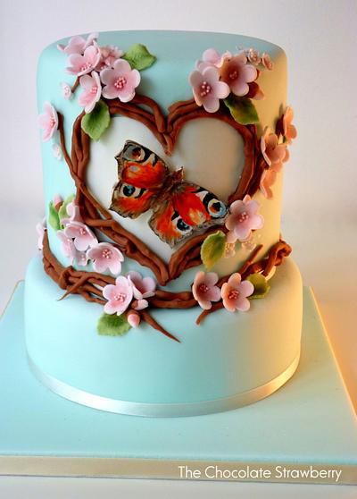 Painted Butterfly - Cake by Sarah Jones