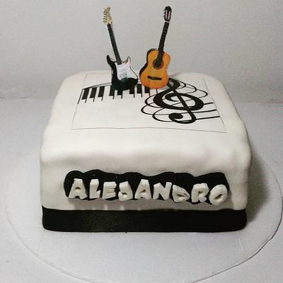 Torta Guitarras - Cake by Tata Postres y Tortas