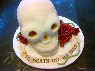Skull Cake. - Cake by Dulcie Blue Bakery ~ Chris