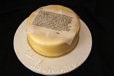 Love Letter Cake - Cake by Jewell Coleman