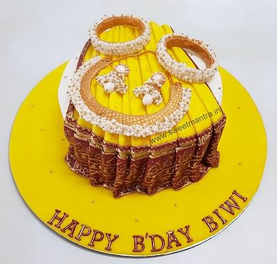 Saree and jewellery cake - Cake by Sweet Mantra Homemade Customized Cakes Pune
