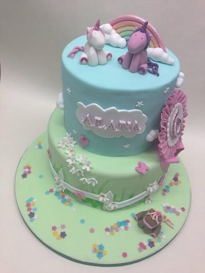 Unicorns and ponies - Cake by Emma Harrison