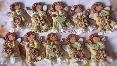 Shabby Chic Angels - Cake by DolceFlo