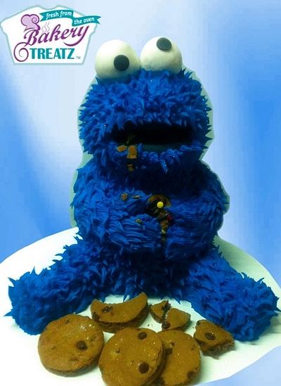 cookie monster! - Cake by MsTreatz