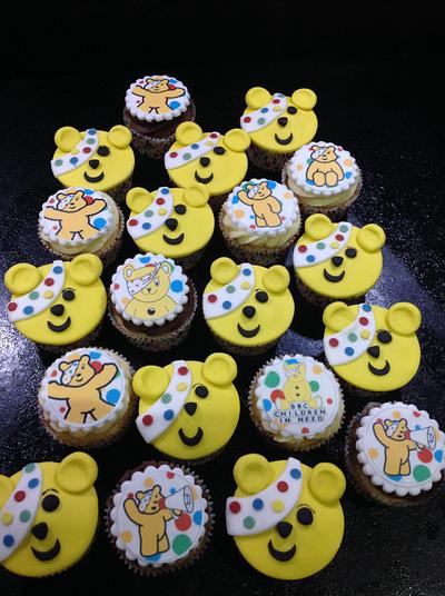 Children in need cupcakes - Cake by Andrias cakes scarborough