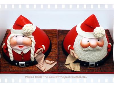 Merry Christmas From Santa And Mrs Claus! - Cake by Pauline Soo (Polly) - Pauline Bakes The Cake!