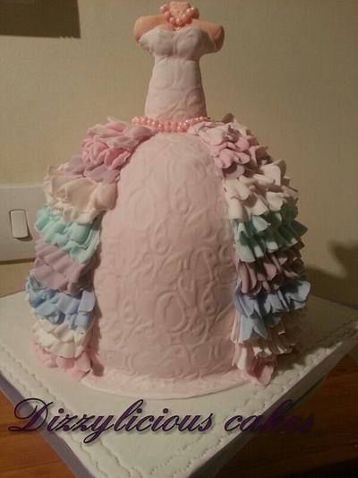 dress cake - Cake by Dizzylicious