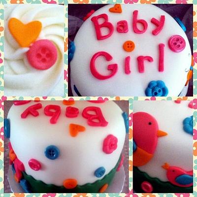 Tweet Baby Girl - Cake by Clarice Towner