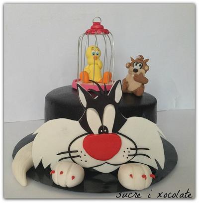 Sylvester and Tweety - Cake by Pelegrina