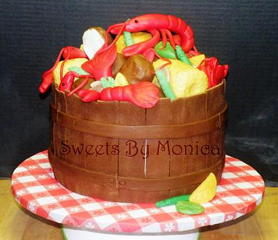 Crawfish Boil Ya'll! - Cake by Sweets By Monica
