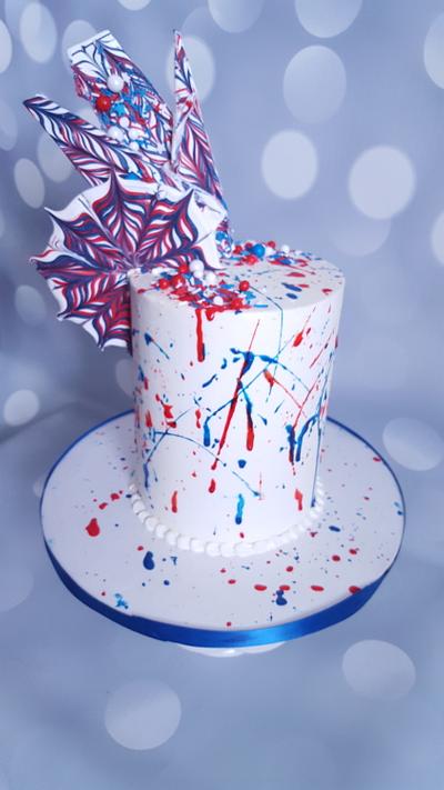 Patriotic Pollock - Cake by Candace Linen