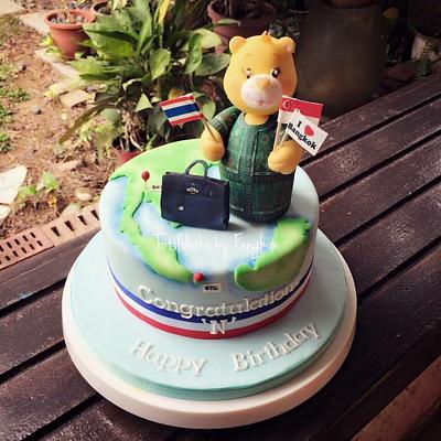 Care bear wearing kebaya - Cake by FangKim