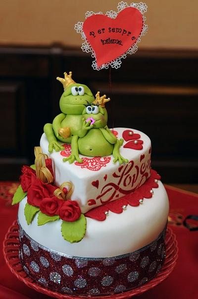 Frogs in love - Cake by Veronica Seta