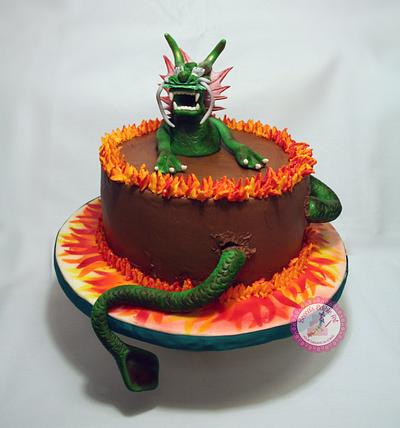 Damian the Dragon - Cake by Becca's Edible Art