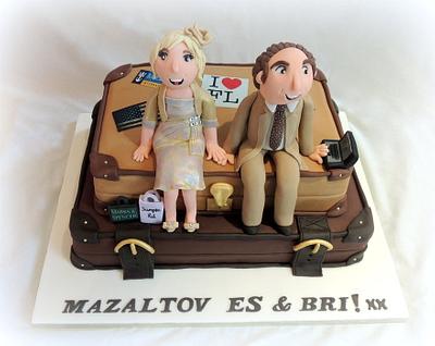 Suitcase wedding cake - Cake by Andrea