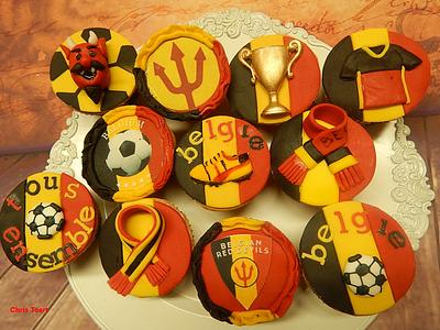 Cupcakes EK Belgium - Cake by Chris Toert
