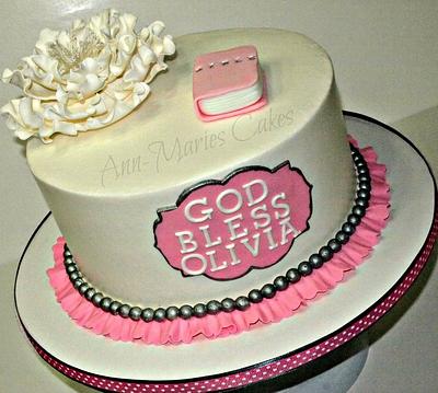 Olivia's Christening cake - Cake by Ann-Marie Youngblood