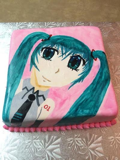 Animee birthday cake - Cake by Sweet Art Cakes