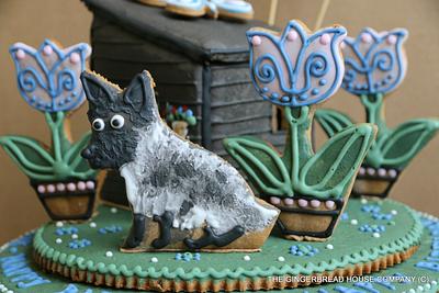 Gluten free potting shed and a dog - Cake by Sayitwithginger