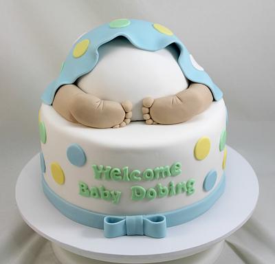 Baby bum baby shower cake - Cake by Kake Krumbs