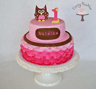 First Birthday Owl Cake - Cake by Martina