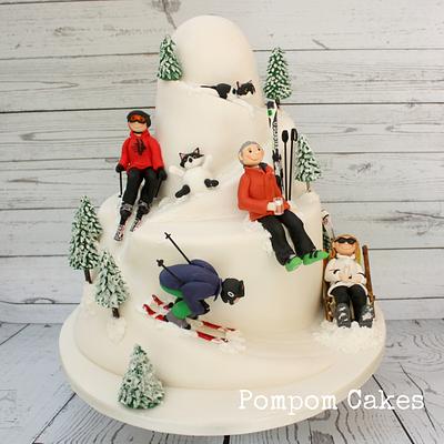 Skiing holiday - Cake by PompomCakes