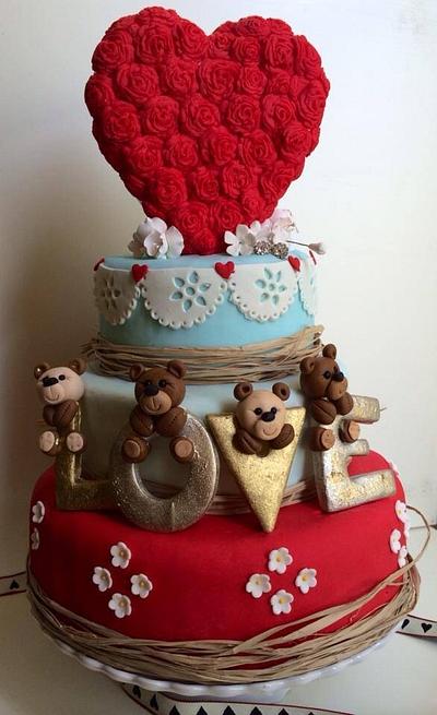Anniversary cake - Cake by Shafaq's Bake House
