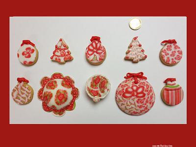 Fondant canes cookies and mini cakes - Cake by Laura Ciccarese - Find Your Cake & Laura's Art Studio