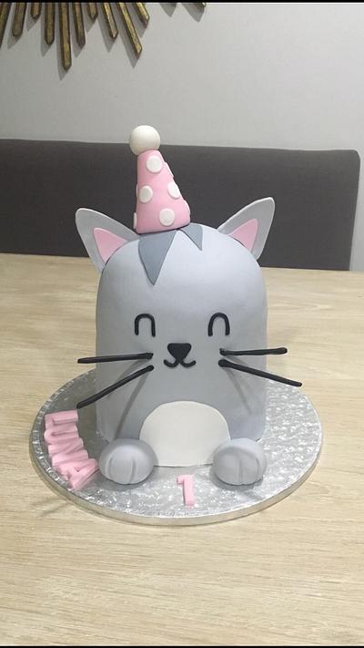 1st birthday kitty - Cake by Rhona