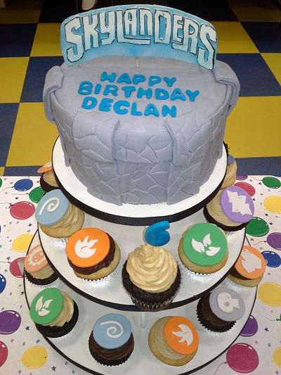 Skylanders Cake and Cupcake Display - Cake by Sassy Cakes, LLC